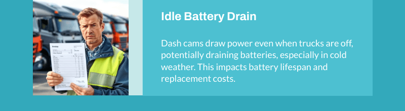 dashcam idle battery drain