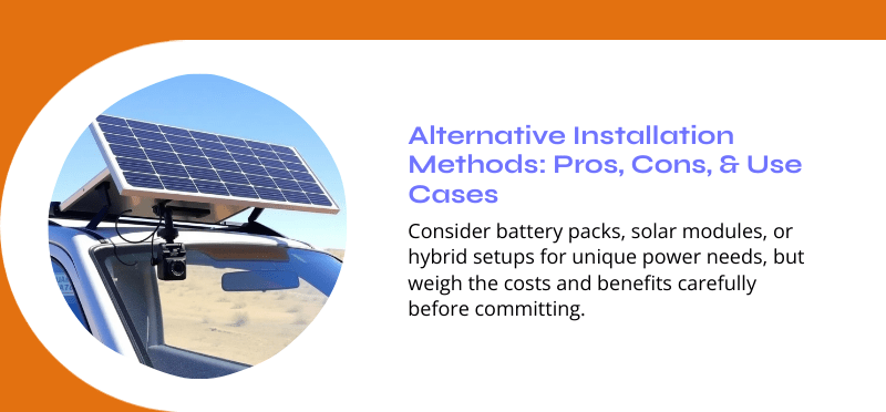 alternative dashcam installation methods