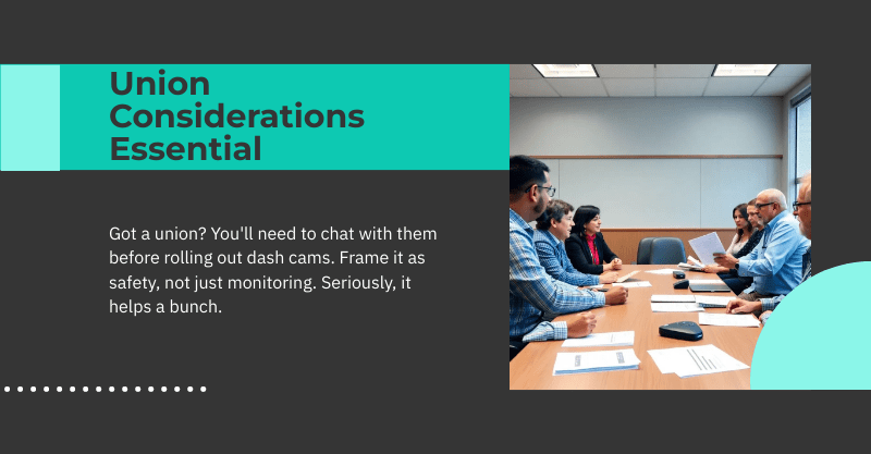 dash cam polices for unions