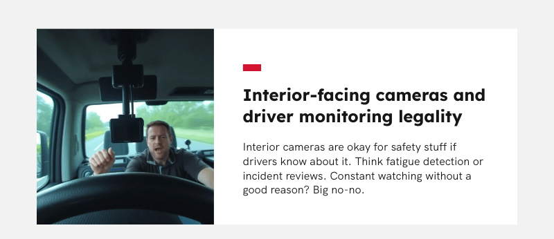 interior camera system inside truck