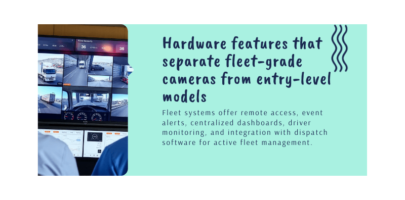 dashcam hardware semitruck