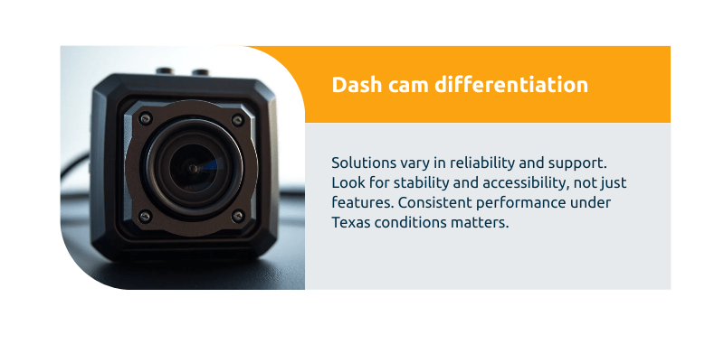 dashcam options in texas