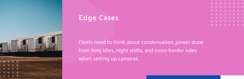 refrigerated trucks with dashcams