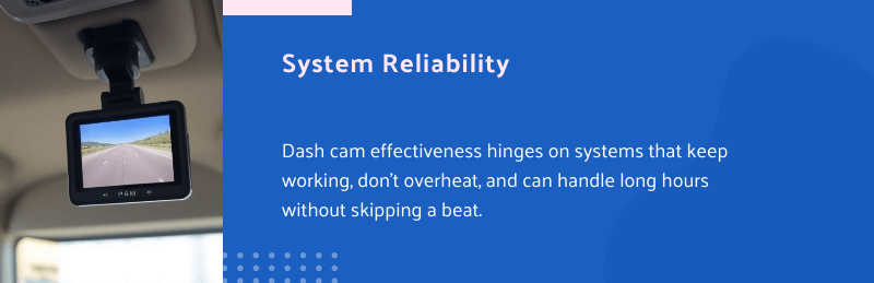 reliable reefer truck dashcam