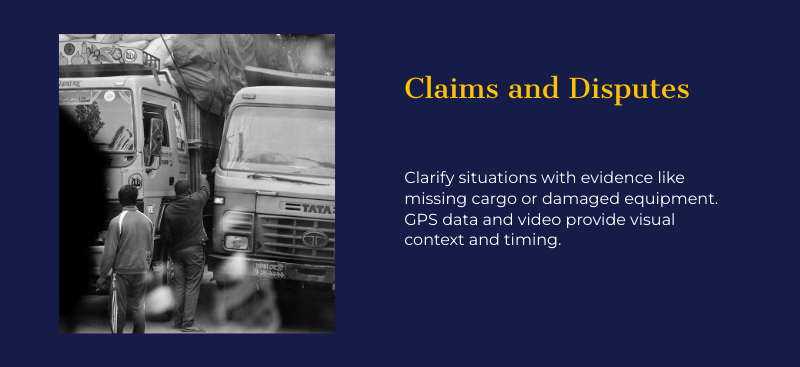 GPS dash cam footage used for theft claims and fleet disputes — route history and video evidence supporting insurance and legal investigations