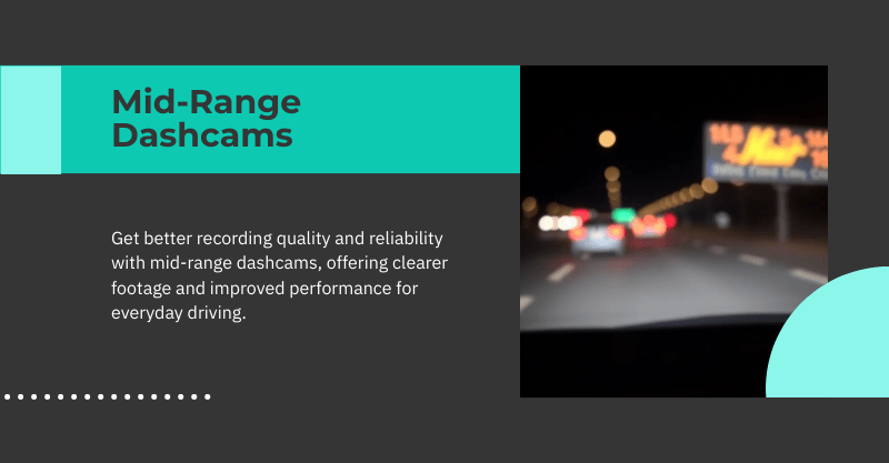 Mid-Range Dashcam Costs and Features